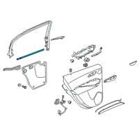 OEM 2020 Cadillac XT4 Belt Weatherstrip Diagram - 84337392