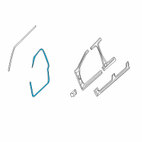 OEM 2001 Jeep Grand Cherokee Seal-Front Door Diagram - 55135918AJ