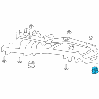 OEM 2010 Dodge Ram 2500 ISOLATOR-Body Hold Down Diagram - 5147616AA