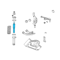 OEM 2006 Jeep Liberty ABSORBER-Suspension Diagram - 52088650AH