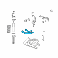 OEM 2004 Jeep Liberty Lower Control Arm Diagram - 52088636AG