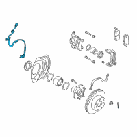 OEM 2000 Infiniti I30 Sensor Assembly-Anti SKID, Front RH Diagram - 47910-2Y000