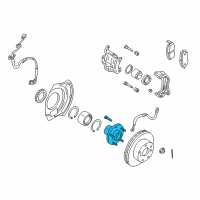 OEM Nissan Maxima Hub Assembly-Road Wheel, Front Diagram - 40202-2Y010
