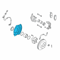 OEM 2000 Infiniti I30 Original Splash Shield Diagram - 41151-2Y000