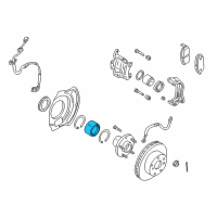 OEM 2001 Infiniti I30 Front Wheel Bearing Assembly Diagram - 40210-2Y000