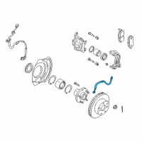 OEM 1999 Nissan Maxima Hose Assembly-Brake Front Diagram - 46210-4Y910