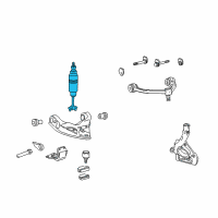 OEM 2002 Ford Explorer Sport Trac Shock Diagram - 3U2Z-18124-CAA