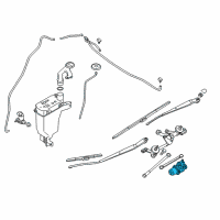 OEM Nissan Versa Note Motor Assy-Windshield Wiper Diagram - 28810-3WC0A