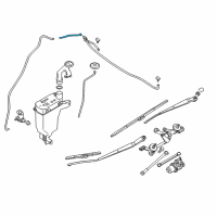 OEM Nissan Versa Note Tube Assy-Windshield Washer Diagram - 28935-3WC0A