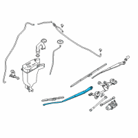 OEM Nissan Versa Note Windshield Wiper Arm Assembly Diagram - 28886-3WC0A