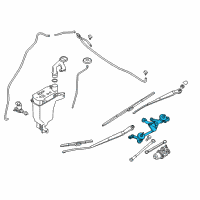 OEM 2019 Nissan Versa Note Link Assy-Wiper Diagram - 28840-3WC0A