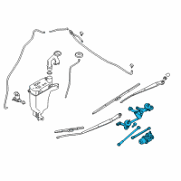 OEM Nissan Versa Note Drive Assy-Windshield Wiper Diagram - 28800-3WC1A