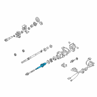 OEM Cadillac XLR Intermediate Steering Shaft Assembly Diagram - 15907888