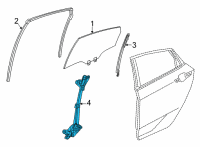 OEM 2022 Honda Civic REGULATOR, R- RR Diagram - 72710-T20-A01