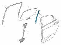 OEM 2022 Honda Civic SASH, R- RR- DOOR Diagram - 72731-T20-A01