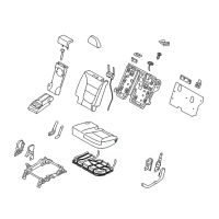 OEM 2012 Kia Sorento Pad Assembly-Rear Seat Cushion Diagram - 891511U110