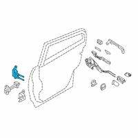 OEM Infiniti QX50 Hinge Assy-Rear Door, Upper RH Diagram - 82400-2V70A
