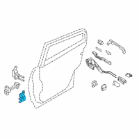 OEM Infiniti QX50 Hinge Assy-Rear Door, Lower RH Diagram - 82420-2V70A
