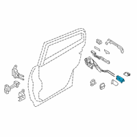 OEM 2020 Infiniti Q50 Handle Assy-Door Inside, Lh Diagram - 80671-5CA0B