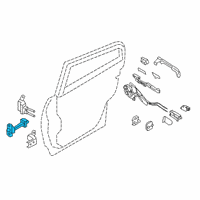 OEM 2020 Infiniti Q50 Link-Check, Rear Door Diagram - 82430-4GA0A