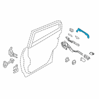 OEM 2017 Infiniti Q50 Grip-Outside Handle, Rh Diagram - 82640-4GA0A