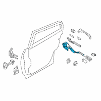 OEM Infiniti Controller-Lock & Remote, Rear Door LH Diagram - 82501-4GA0A