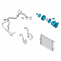 OEM 2012 Kia Soul Reman Compressor Assembly Diagram - 977013X101RU