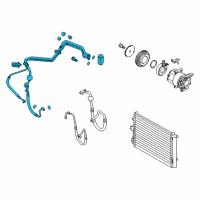 OEM 2011 Kia Soul Suction & Liquid Tube Assembly Diagram - 977752K100