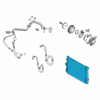 OEM Kia Soul Condenser Assembly-Cooler Diagram - 976062K100AS