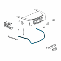 OEM 2005 Cadillac XLR Weatherstrip Diagram - 15779663