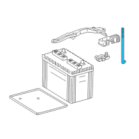 OEM 2018 Toyota Tacoma Battery Holder Bolt Diagram - 74451-04040