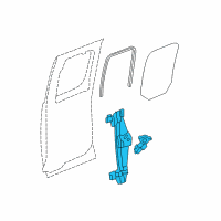 OEM 2009 Chevrolet Silverado 3500 HD Regulator Diagram - 25885884