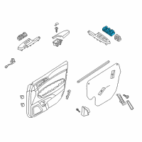 OEM 2019 Kia Sportage Power Window Switch Diagram - 93571D9200