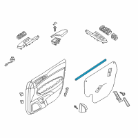 OEM 2018 Kia Sportage WEATHERSTRIP-Front Door Belt Inside Diagram - 82241D9000