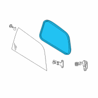 OEM 2004 Nissan Quest WEATHERSTRIP Side Window 2ND Diagram - 83352-5Z012