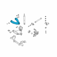 OEM 2000 Nissan Frontier Link Complete - Front Suspension, Upper LH Diagram - 54525-8B550