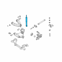 OEM 2000 Nissan Frontier ABSORBER Kit - Shock, Front Diagram - 56110-1Z628