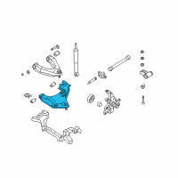 OEM 2004 Nissan Frontier Link Complete-Front Suspension, Lower RH Diagram - 54500-9Z510