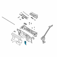 OEM 2000 Nissan Xterra INSULATOR-Dash Lower, R Diagram - 67896-7B400