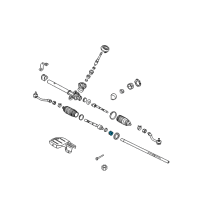 OEM Kia Rio Rack Bush Diagram - 565550X500