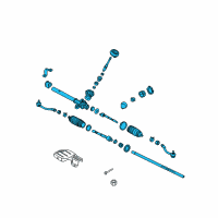 OEM Kia Rio Gear Assembly-Steering Diagram - 565001W100