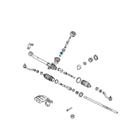 OEM 2015 Hyundai Accent Bearing Diagram - 56552-1C100