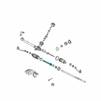 OEM 2015 Kia Rio Inner Ball Joint Assembly Diagram - 565400U500