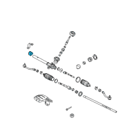 OEM 2013 Kia Rio Rubber-Gear Box Mounting Diagram - 562220U500