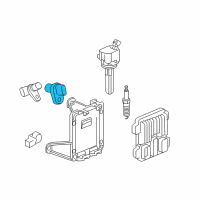 OEM Hummer H3T Crankshaft Sensor Diagram - 12592515