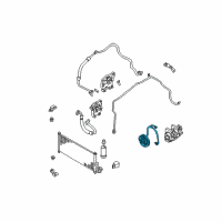 OEM 2001 Nissan Sentra Clutch Assy-Compressor Diagram - 92665-4Z002