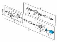 OEM 2022 Honda Civic JOINT, INBOARD Diagram - 44310-3K0-H01