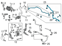 OEM Toyota RAV4 Prime Tube Assembly Diagram - 88705-42180