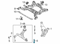 OEM Kia Sorento Bolt-Flange Diagram - 54561L2000