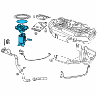 OEM 2016 Dodge Dart Fuel Pump Module/Level Unit Diagram - 68166594AC